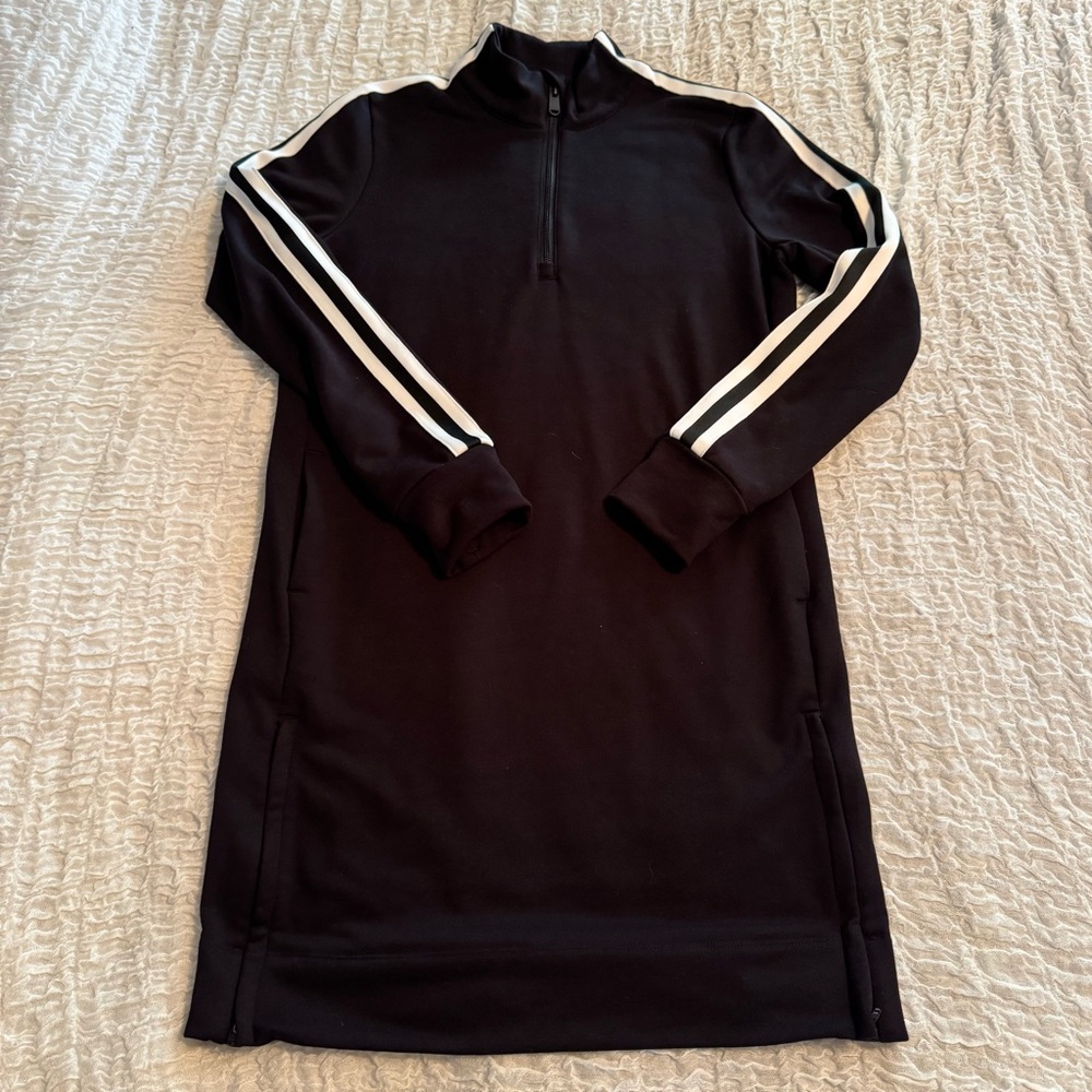 Athleta Black Sporty Track Dress
